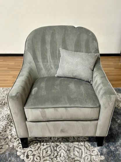 Michael Amini Chair in Light Grey