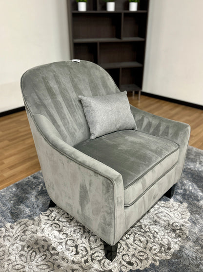 Michael Amini Chair in Light Grey