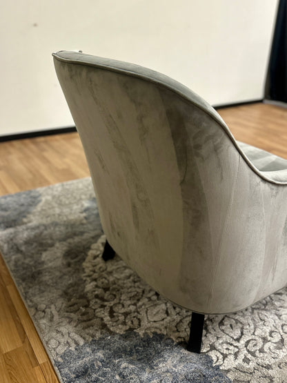 Michael Amini Chair in Light Grey