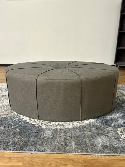 Madison Park Aberdeen Oval Ottoman in Grey