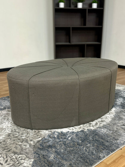 Madison Park Aberdeen Oval Ottoman in Grey