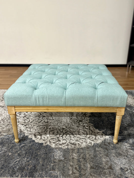 Martha Stewart Bonnieville Ottoman in Light Blue