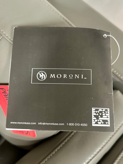 Leather Moroni Sofa & Chair Set in Dove Grey