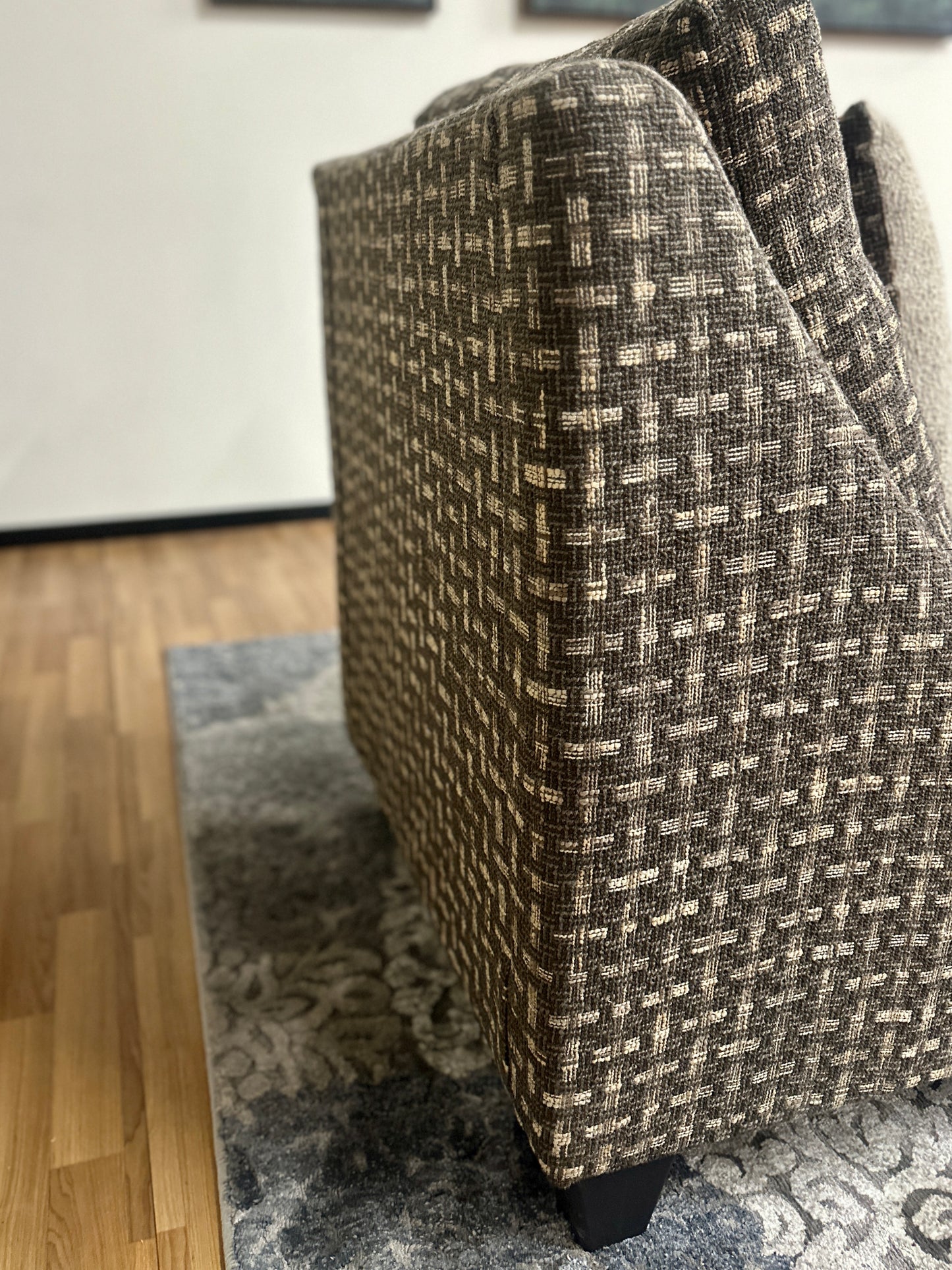 Accent Chair & Ottoman Set in Brown