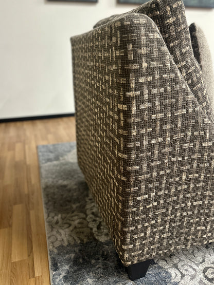 Accent Chair & Ottoman Set in Brown