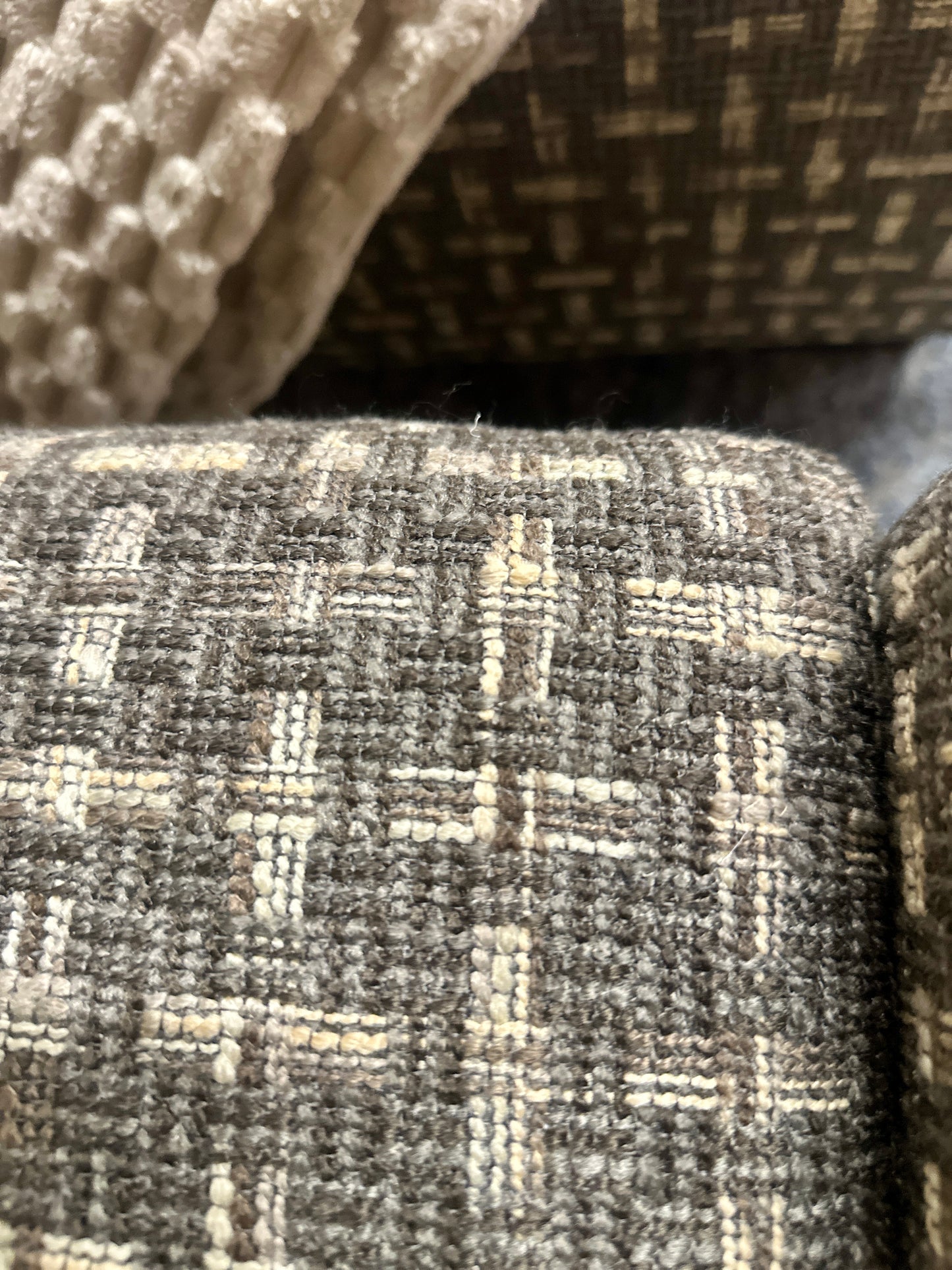 Accent Chair & Ottoman Set in Brown