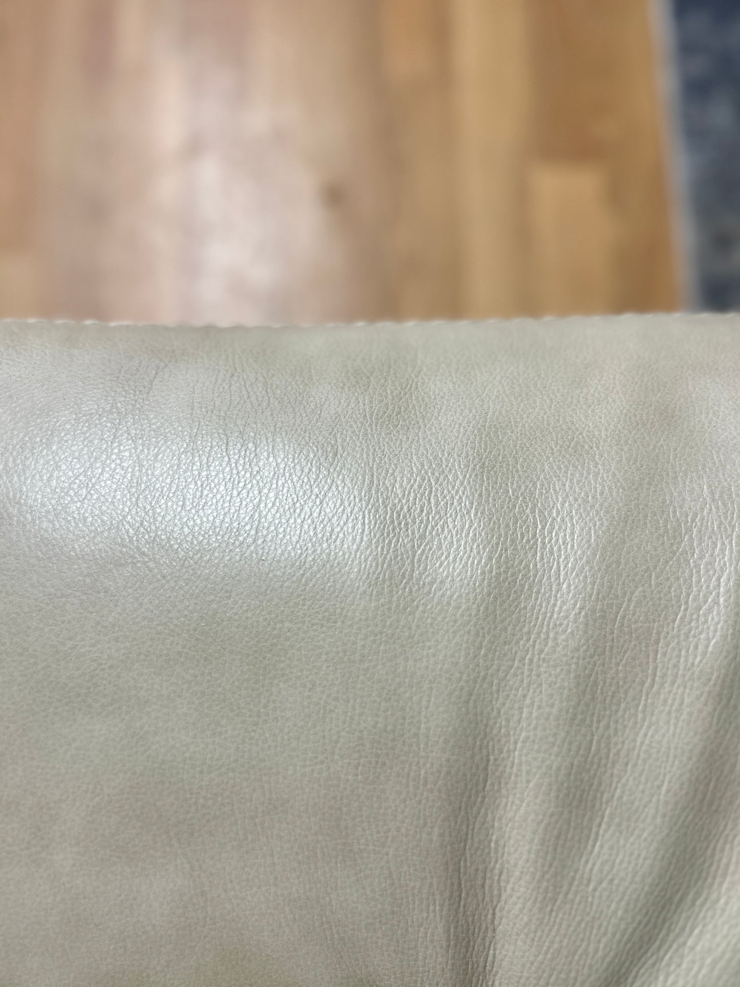 Leather Loveseats in Beige