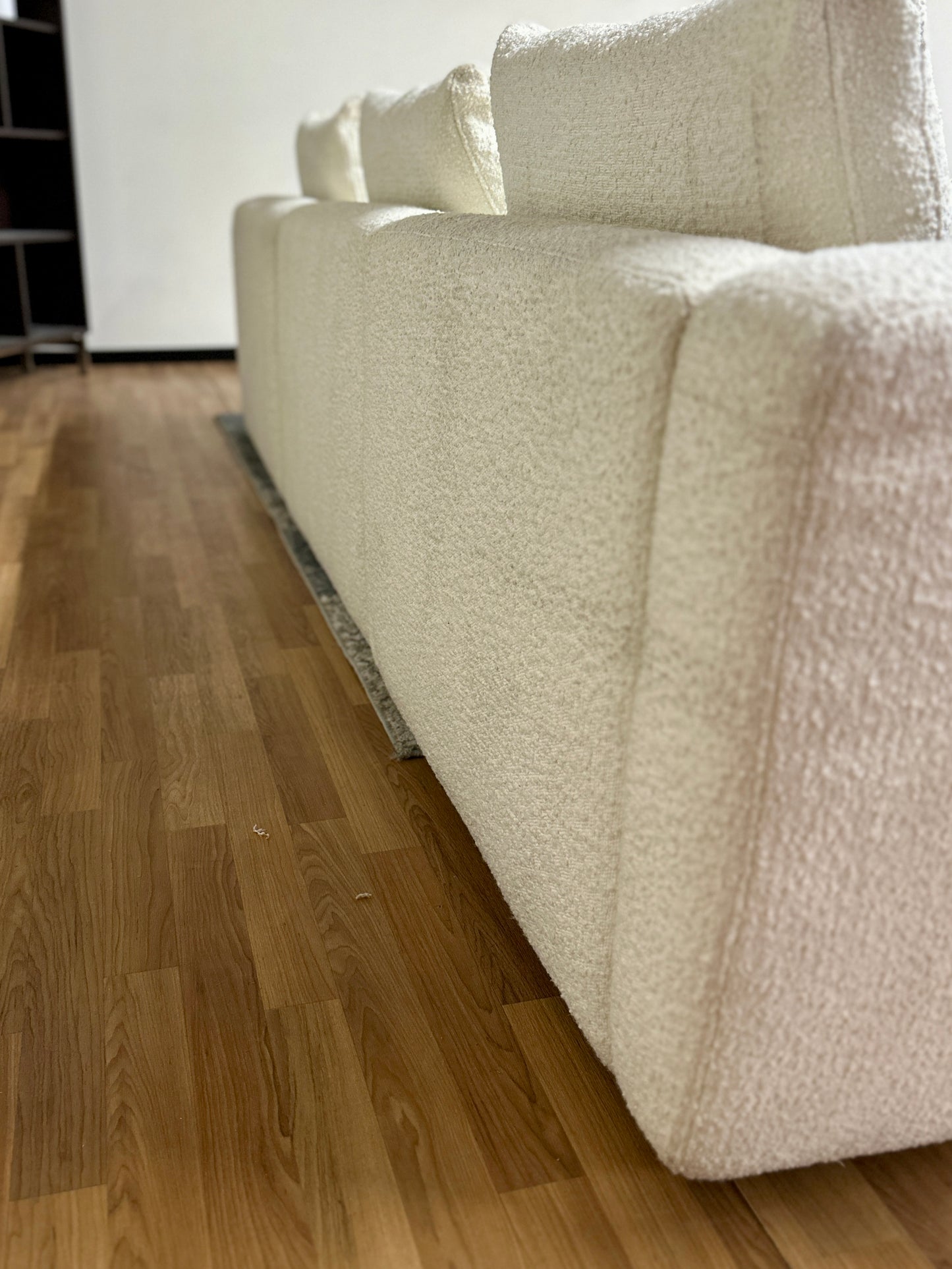 Boucle 3pc Sectional in White