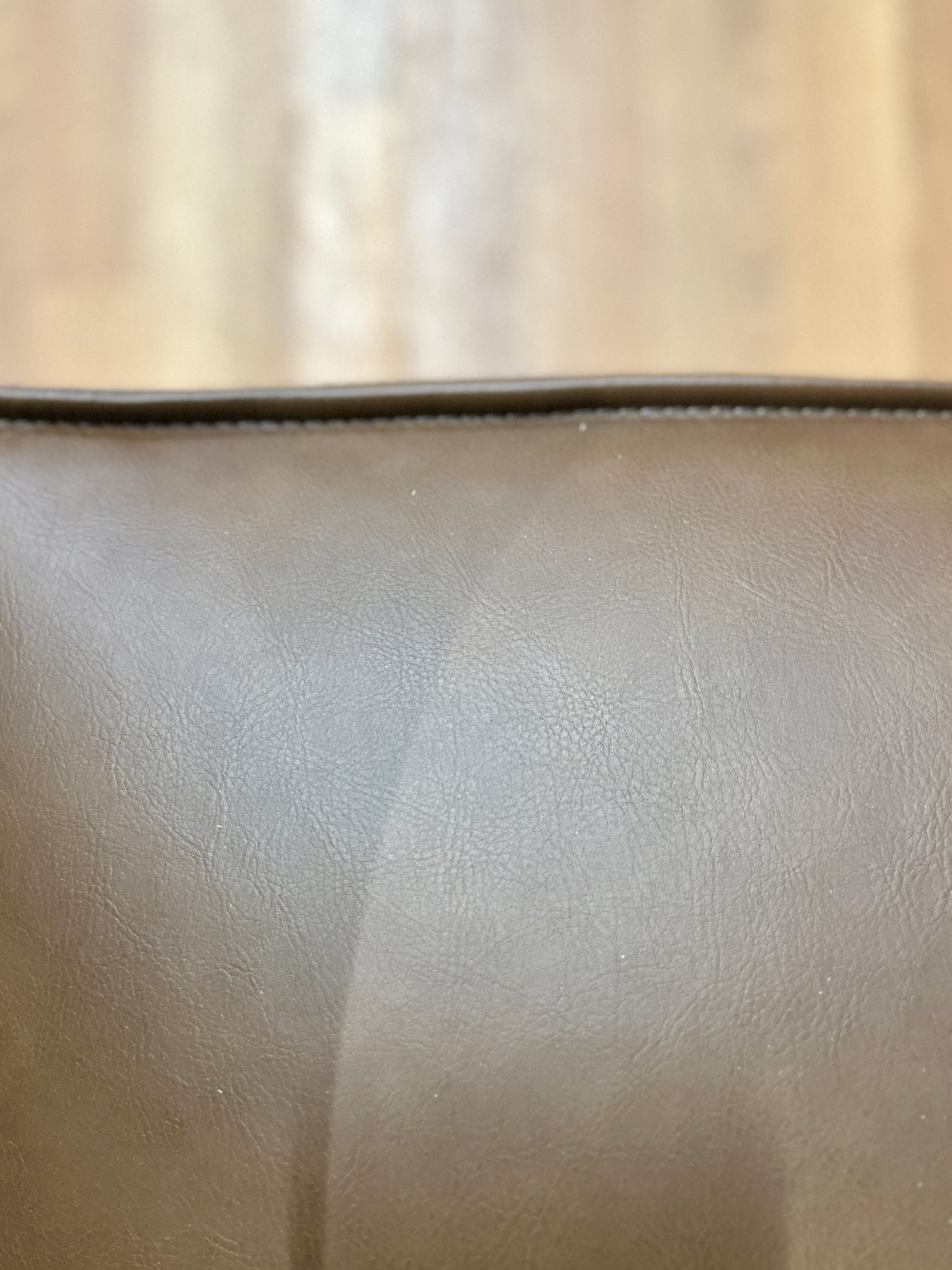 Leather 6pc Modular Sectional in Sepia Brown