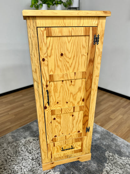 Wood Storage Cabinet Set