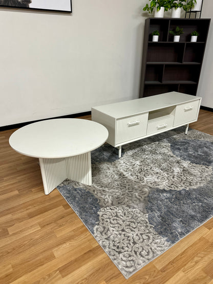 Palma TV Stand & Coffee Table in White