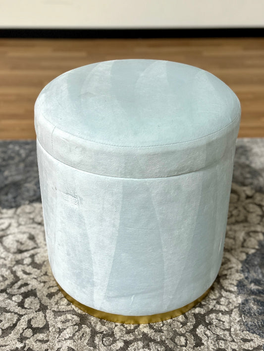 Kendra Scott Storage Stool in Light Blue