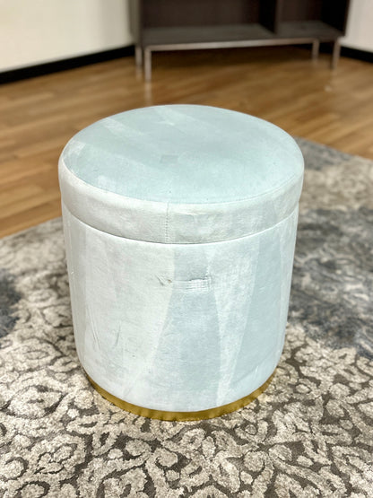 Kendra Scott Storage Stool in Light Blue