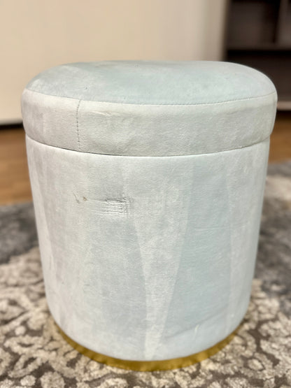 Kendra Scott Storage Stool in Light Blue