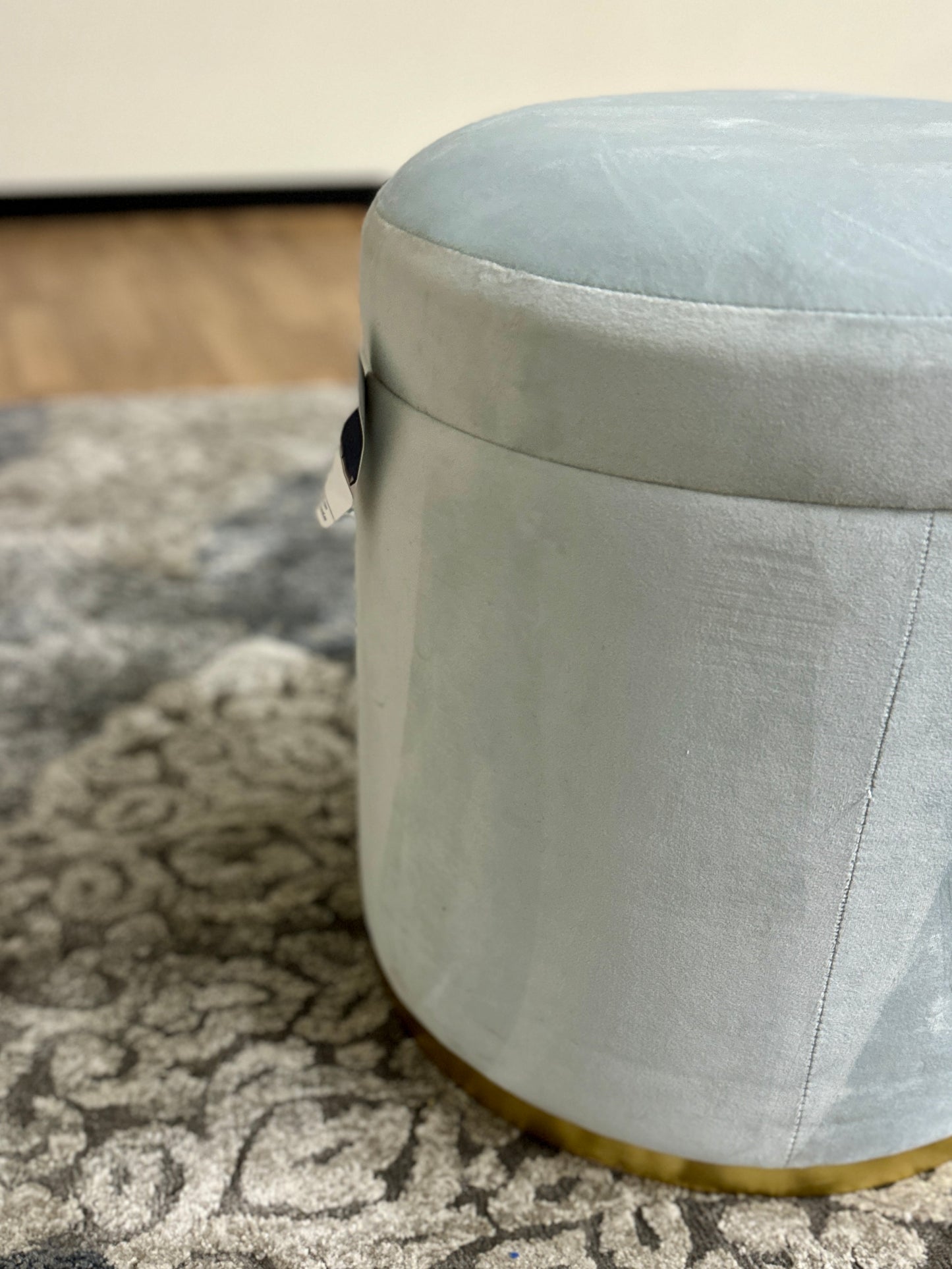 Kendra Scott Storage Stool in Light Blue