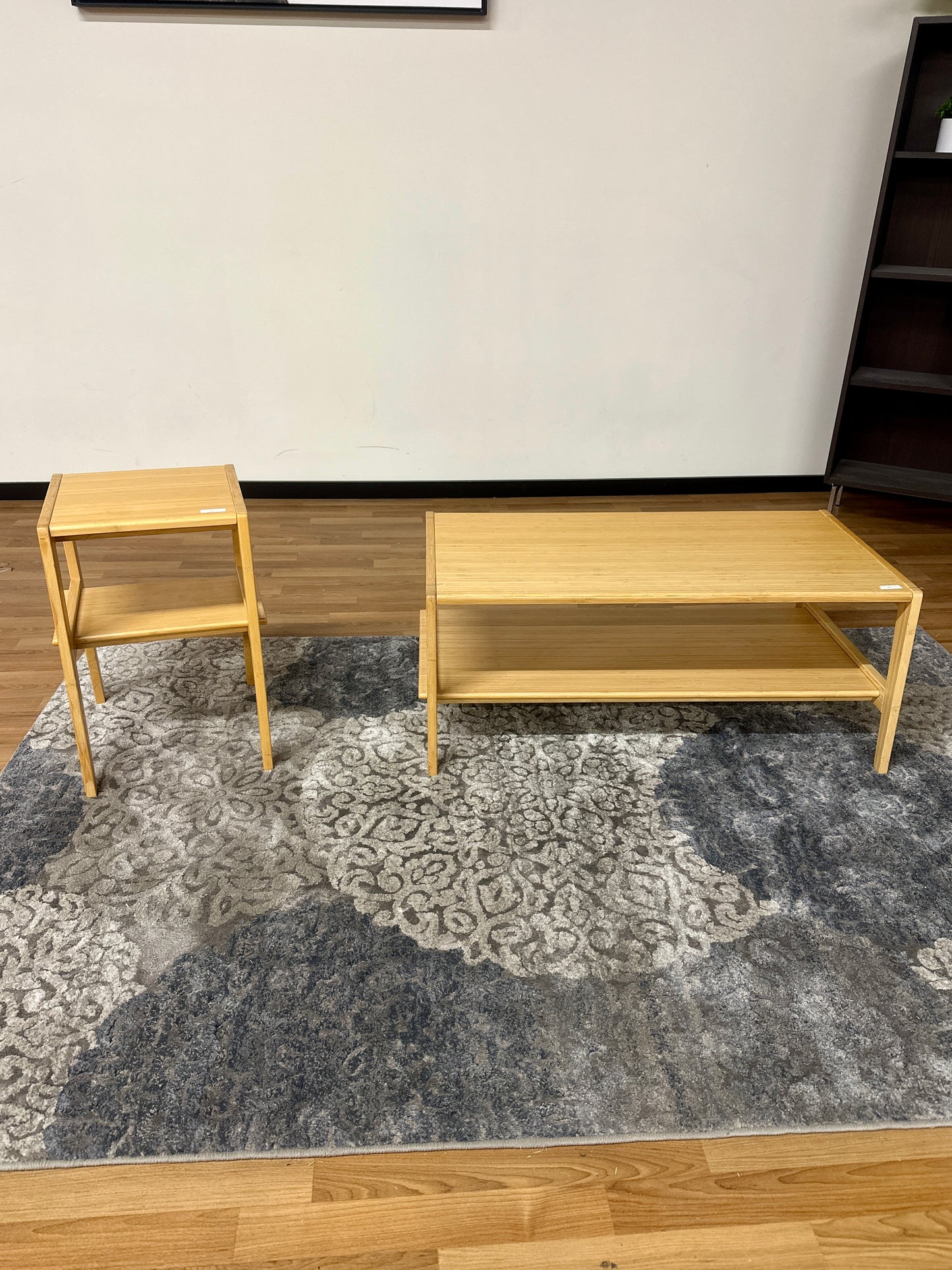 Wood Side & Coffee Table Set