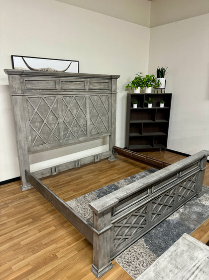 4pc Texas Rustic Solid Pine Wood King Bedroom Set