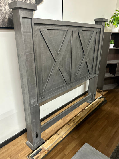 4pc Texas Rustic Solid Pine Wood Bedroom Set