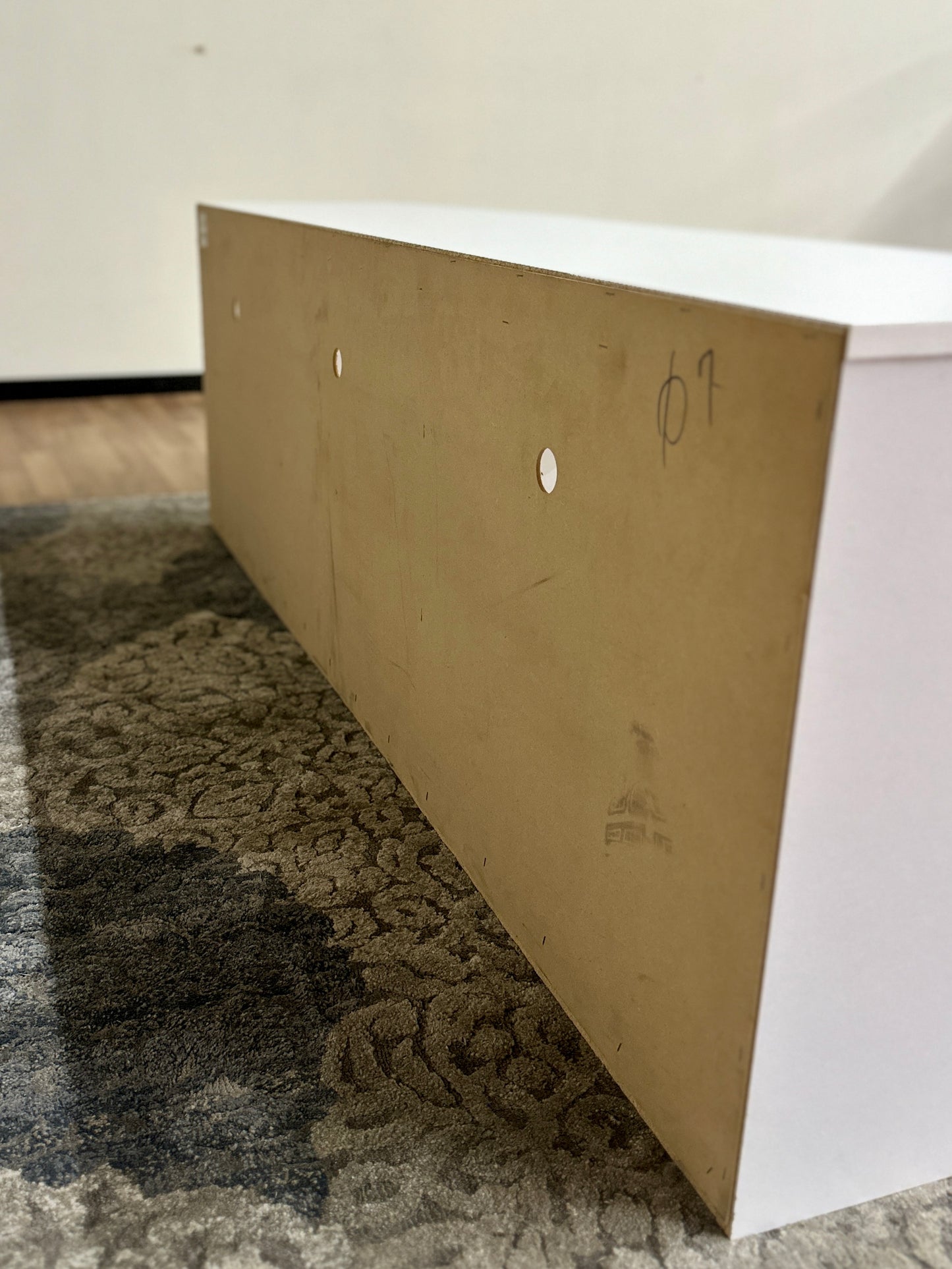 3 Drawer TV Stand in White