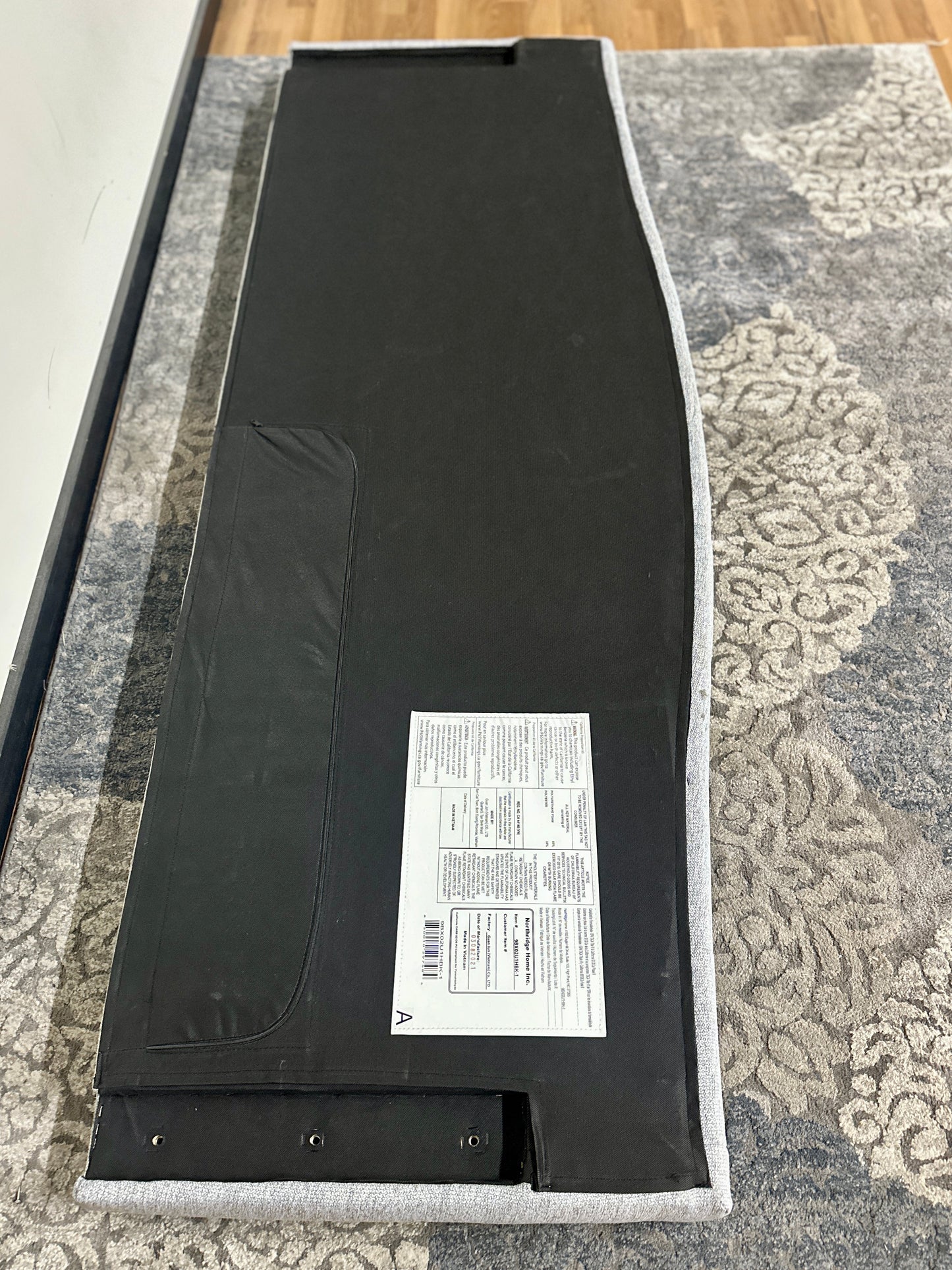 Northridge Home King Headboard in Grey