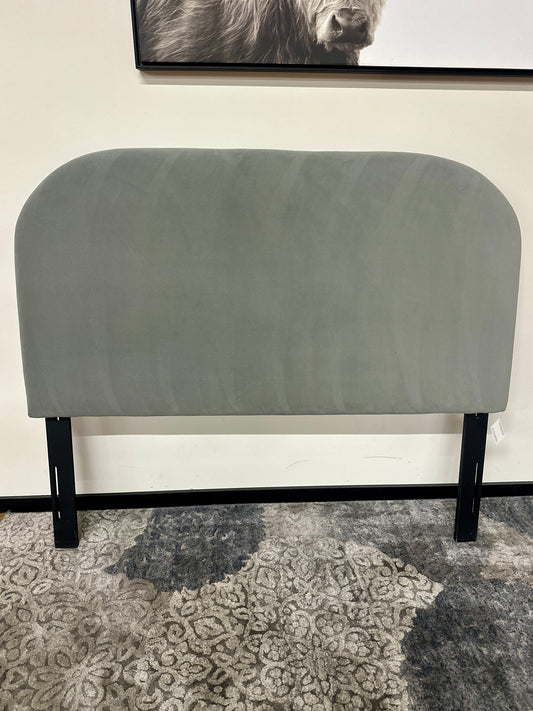 Rivet Curved Queen Headboard in White