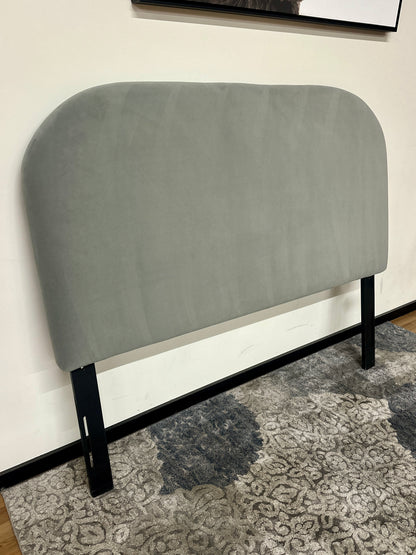 Rivet Curved Queen Headboard in White