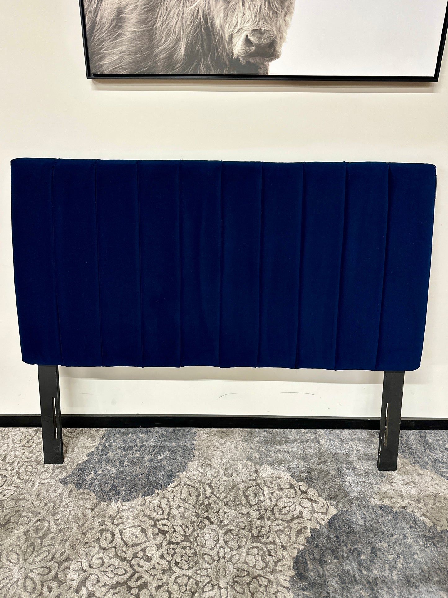 Modway Camilla Velvet Queen Headboard in Blue