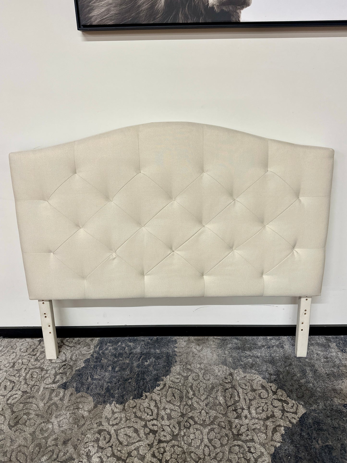 Resthaven Hillboro Curved Full Headboard in White