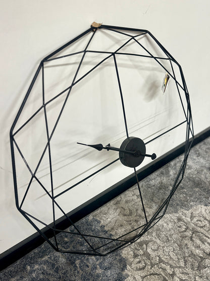 Skeleton Clock in Black