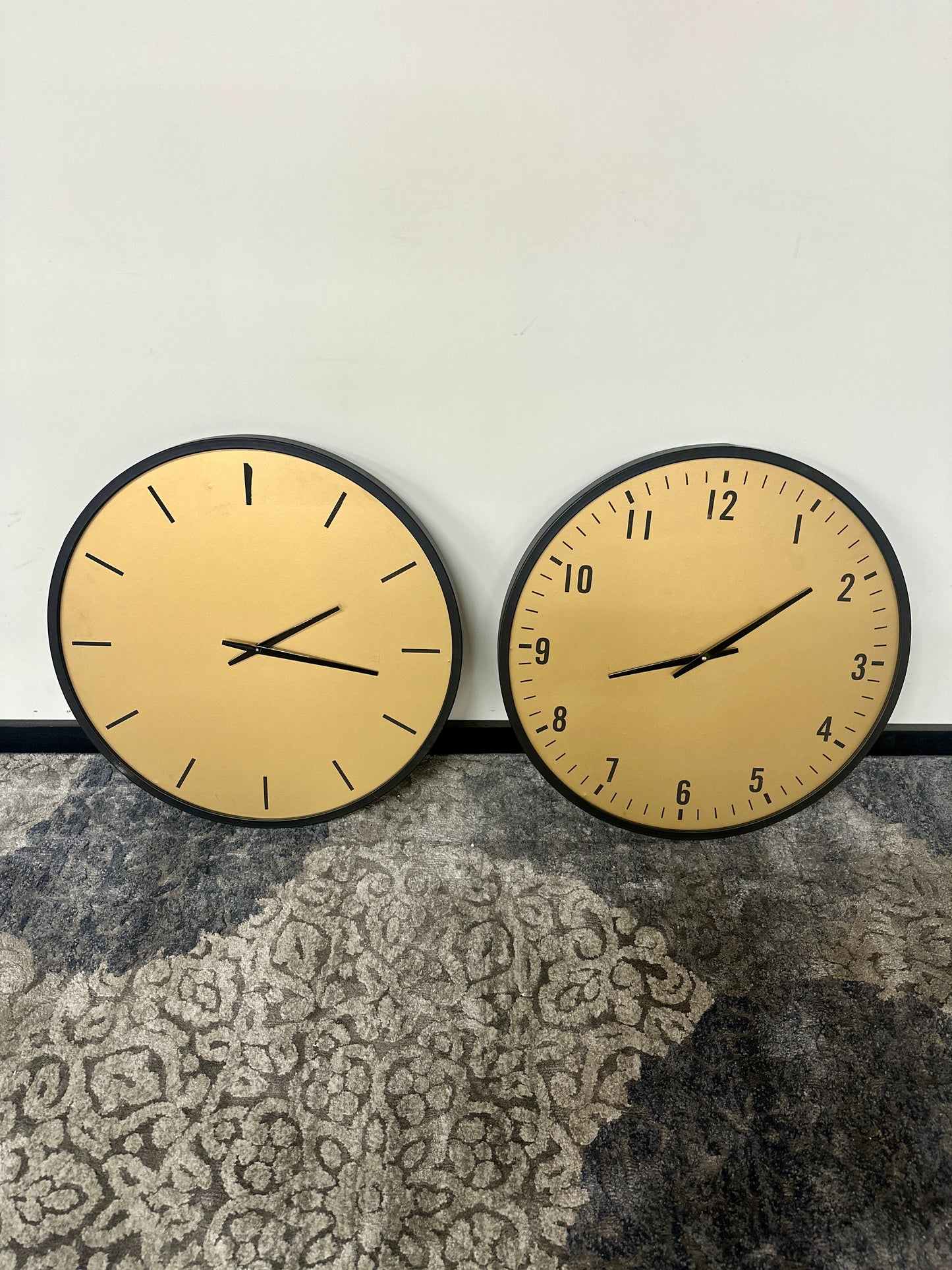 Clock Pair in Gold