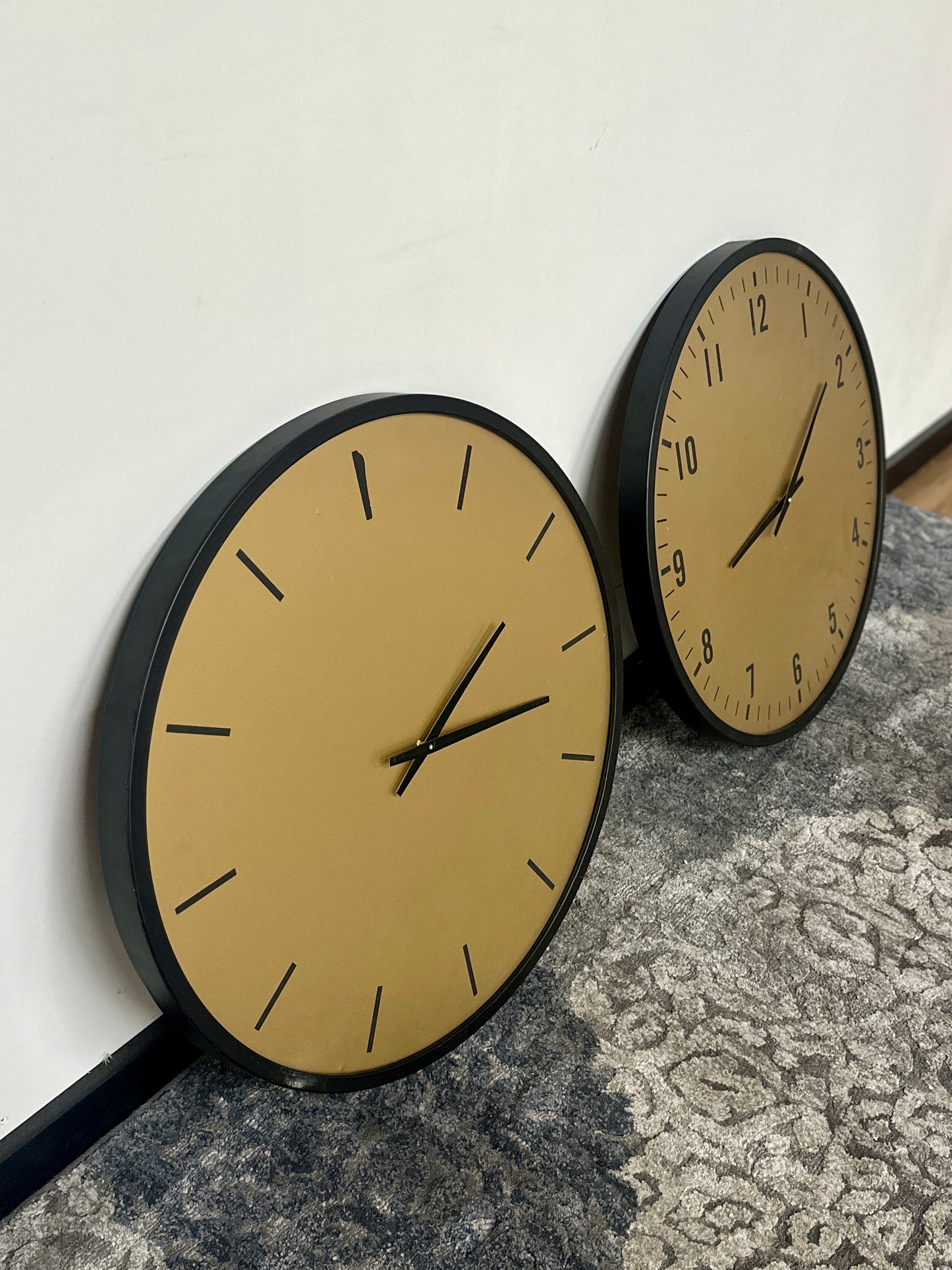 Clock Pair in Gold