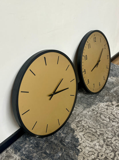 Clock Pair in Gold