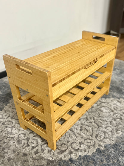 Wood Shoe Rack Bench