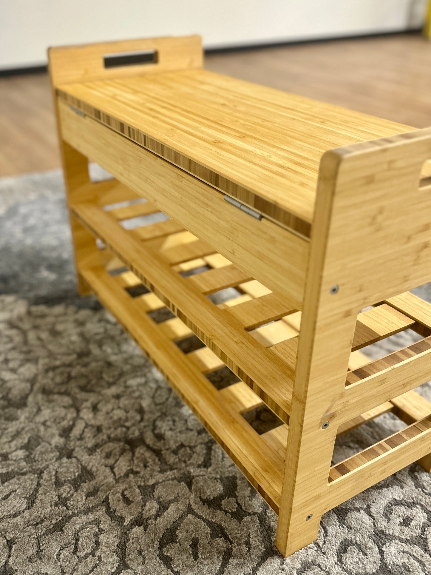 Wood Shoe Rack Bench