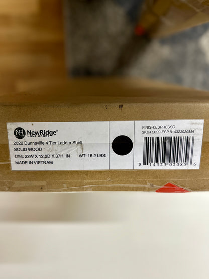 New Ridge 4 Tier Stepback Shelf