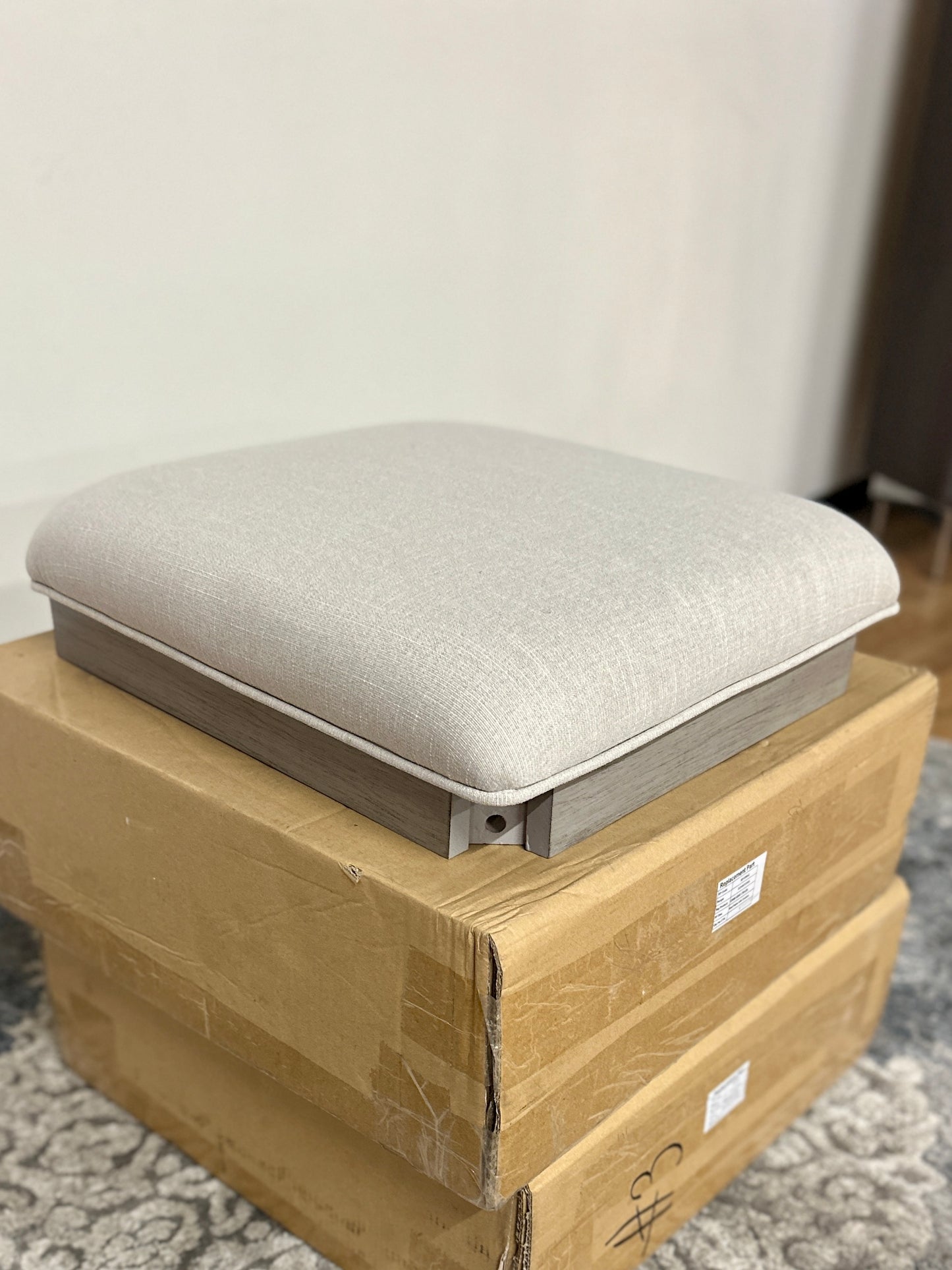 Seat Cushion in Light Grey