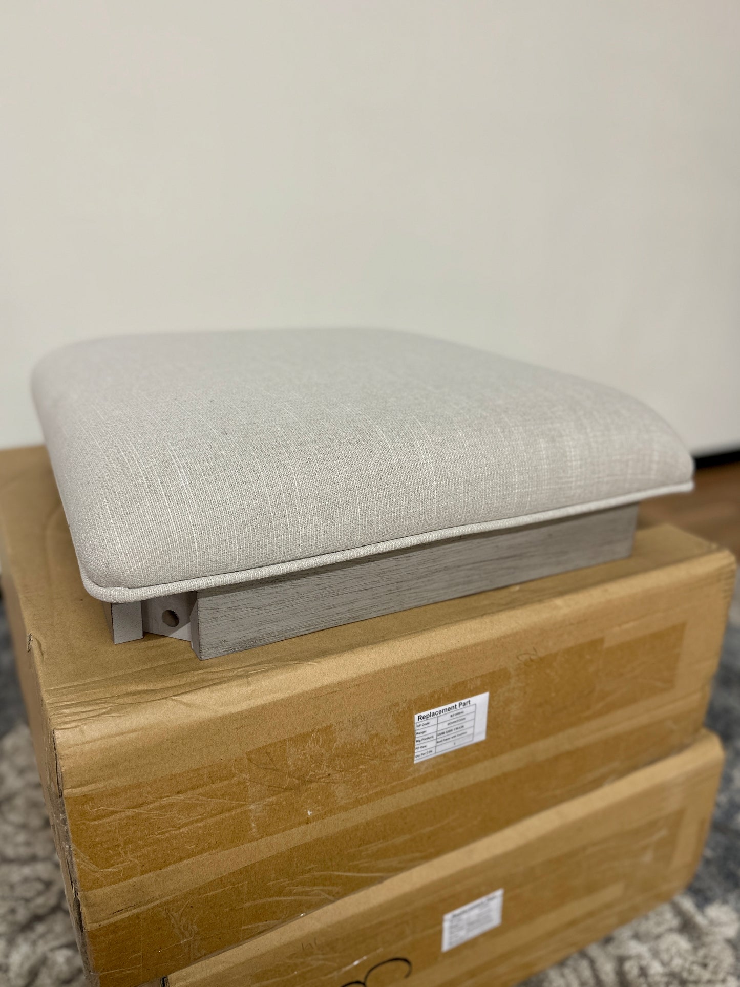 Seat Cushion in Light Grey