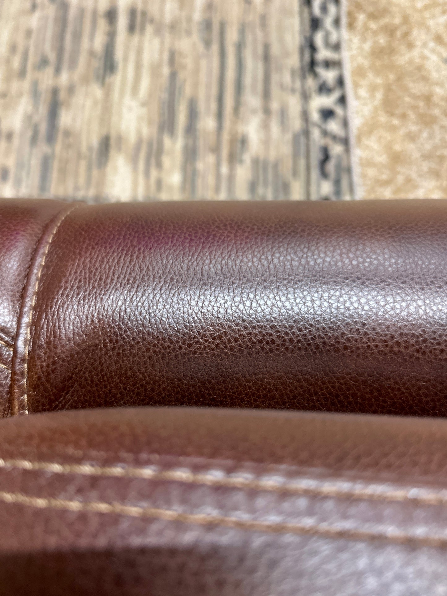 Leather Preston 3pc Recliner in Amando Chocolate