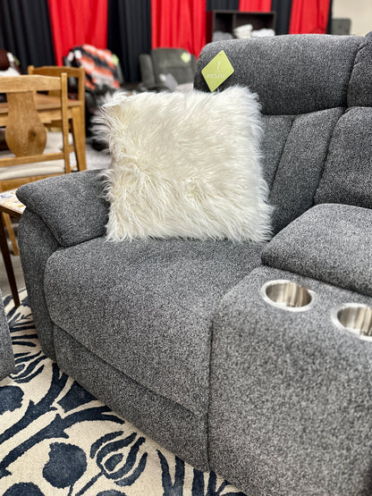 3pc Reclining Set in Slate Gray