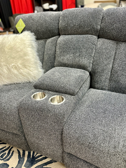 3pc Reclining Set in Slate Gray