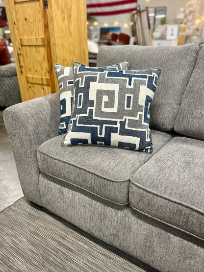 Flair Sofa & Loveseat Set in Harbor Grey