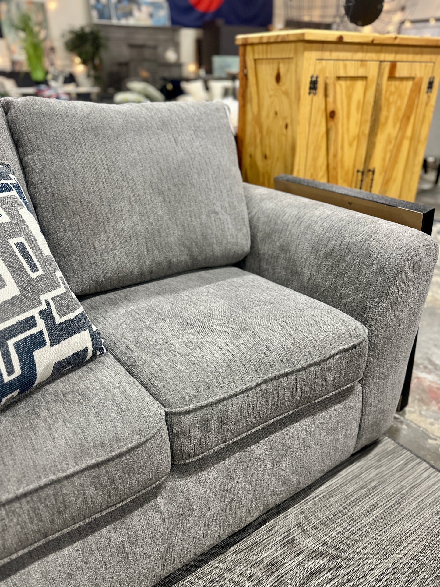 Flair Sofa & Loveseat Set in Harbor Grey