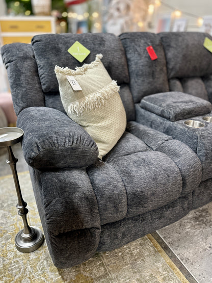 2pc Sofa Recliner Set in Gray