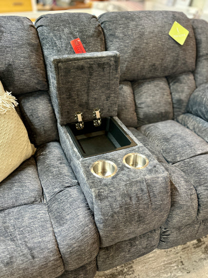 2pc Sofa Recliner Set in Gray