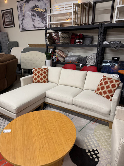 Henredon Murphy Fabric Sofa with Reversible Chaise