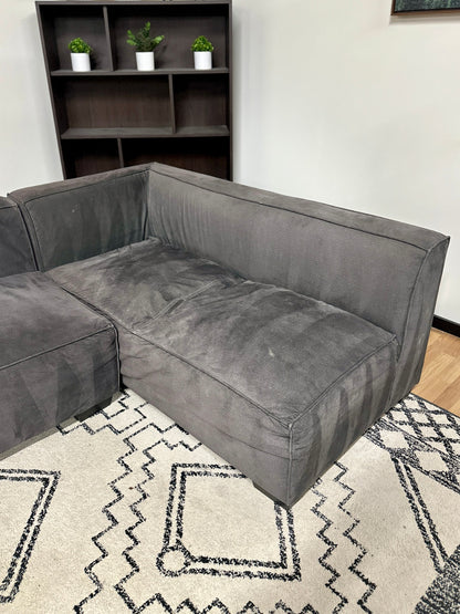 Microfiber Sectional Sofa w/ Chaise