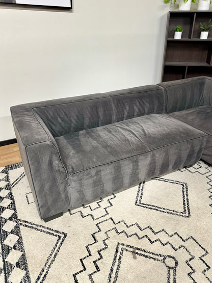 Microfiber Sectional Sofa w/ Chaise