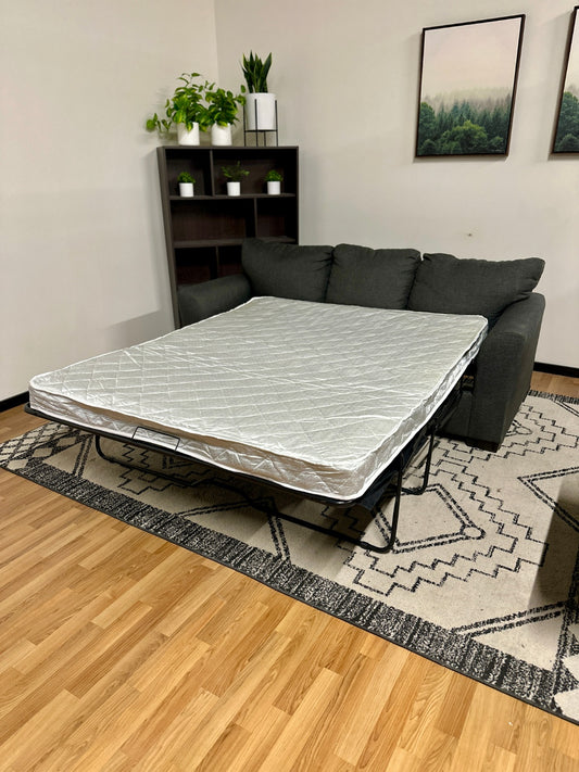 Grey Sleeper Reversible Sectional Couch