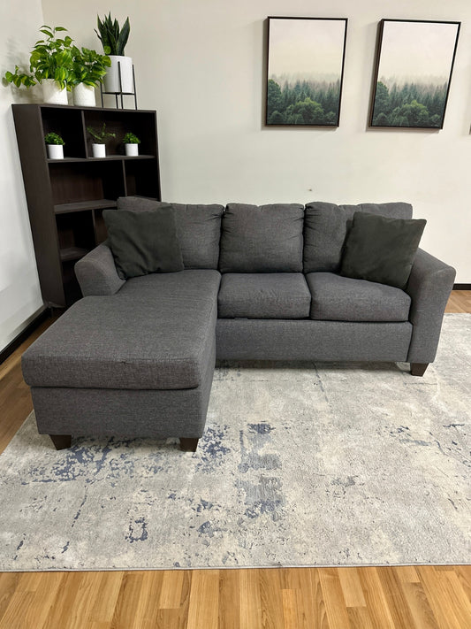 Grey Reversible Sectional Couch