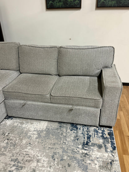 Sectional w/ Pull-out & Storage Chaise